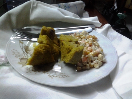 Mac&eacute;doine et Pain de Mais