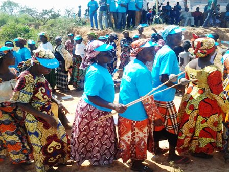 Scène de liesse au stade de Gado