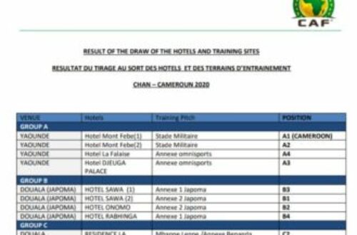 Article : CHAN 2020 au Cameroun, le match des hôtels